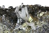 Pyrite, Sphalerite & Quartz Crystal Association - Peru #138155-1